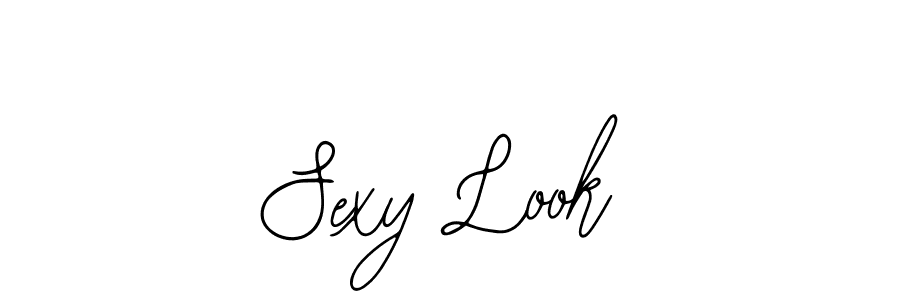 Use a signature maker to create a handwritten signature online. With this signature software, you can design (Bearetta-2O07w) your own signature for name Sexy Look. Sexy Look signature style 12 images and pictures png