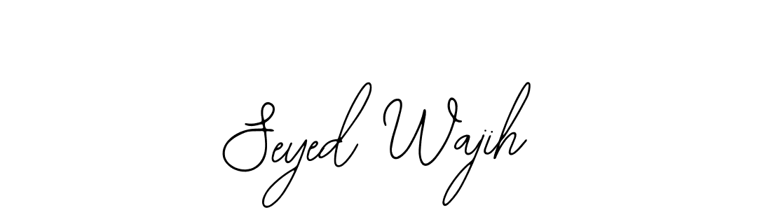 Make a beautiful signature design for name Seyed Wajih. Use this online signature maker to create a handwritten signature for free. Seyed Wajih signature style 12 images and pictures png