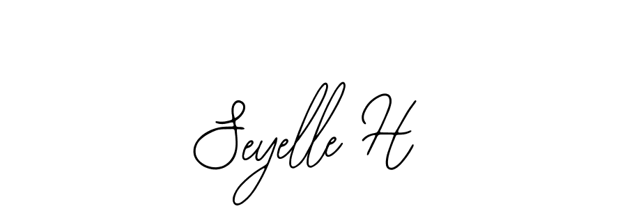 It looks lik you need a new signature style for name Seyelle H. Design unique handwritten (Bearetta-2O07w) signature with our free signature maker in just a few clicks. Seyelle H signature style 12 images and pictures png