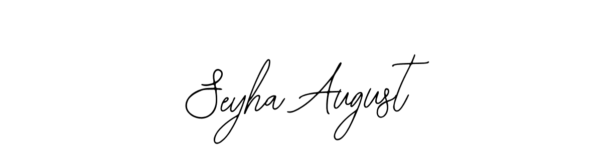 The best way (Bearetta-2O07w) to make a short signature is to pick only two or three words in your name. The name Seyha August include a total of six letters. For converting this name. Seyha August signature style 12 images and pictures png