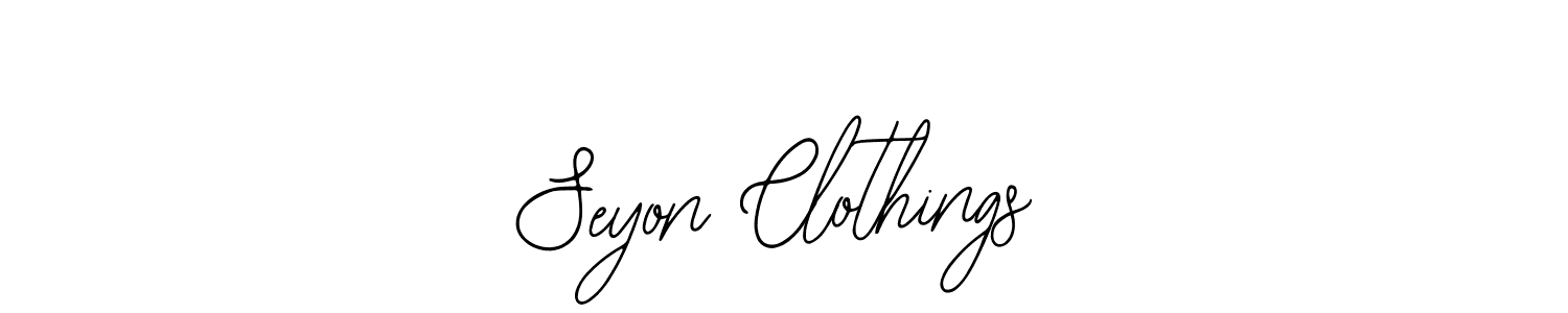 How to make Seyon Clothings signature? Bearetta-2O07w is a professional autograph style. Create handwritten signature for Seyon Clothings name. Seyon Clothings signature style 12 images and pictures png