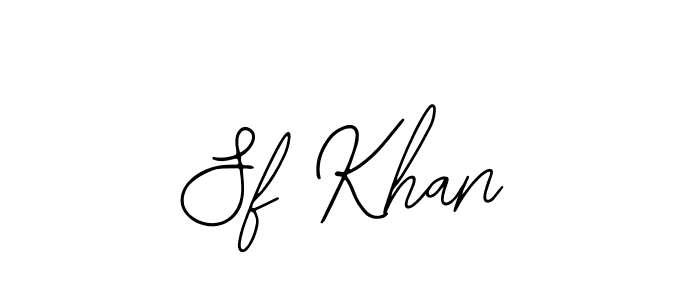 Design your own signature with our free online signature maker. With this signature software, you can create a handwritten (Bearetta-2O07w) signature for name Sf Khan. Sf Khan signature style 12 images and pictures png