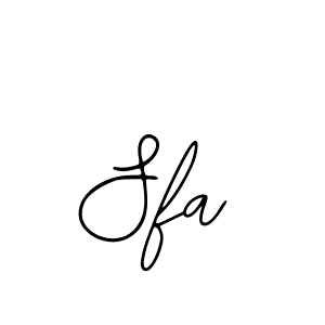 Create a beautiful signature design for name Sfa. With this signature (Bearetta-2O07w) fonts, you can make a handwritten signature for free. Sfa signature style 12 images and pictures png