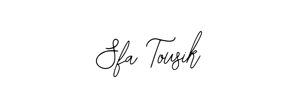 Design your own signature with our free online signature maker. With this signature software, you can create a handwritten (Bearetta-2O07w) signature for name Sfa Tousik. Sfa Tousik signature style 12 images and pictures png