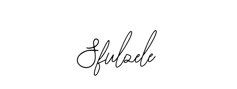 How to make Sfulzele name signature. Use Bearetta-2O07w style for creating short signs online. This is the latest handwritten sign. Sfulzele signature style 12 images and pictures png