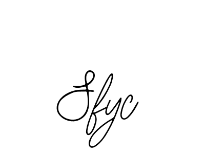 Design your own signature with our free online signature maker. With this signature software, you can create a handwritten (Bearetta-2O07w) signature for name Sfyc. Sfyc signature style 12 images and pictures png