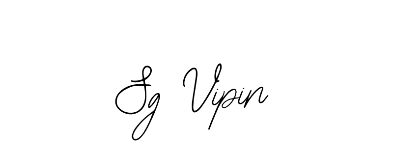 The best way (Bearetta-2O07w) to make a short signature is to pick only two or three words in your name. The name Sg Vipin include a total of six letters. For converting this name. Sg Vipin signature style 12 images and pictures png