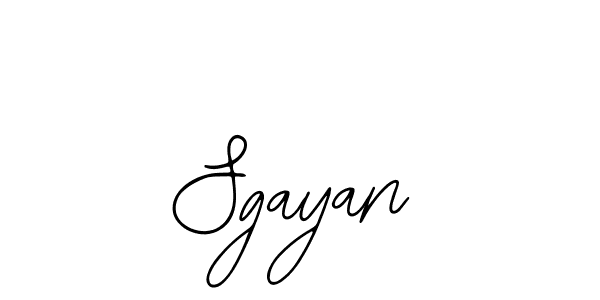 Sgayan stylish signature style. Best Handwritten Sign (Bearetta-2O07w) for my name. Handwritten Signature Collection Ideas for my name Sgayan. Sgayan signature style 12 images and pictures png