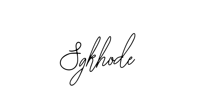 Use a signature maker to create a handwritten signature online. With this signature software, you can design (Bearetta-2O07w) your own signature for name Sgkhode. Sgkhode signature style 12 images and pictures png