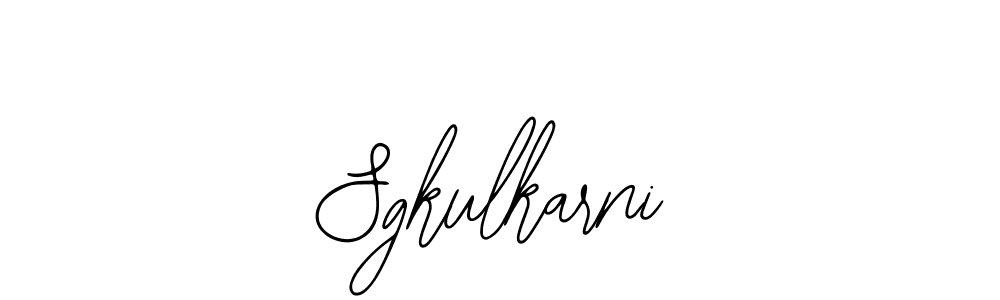 Sgkulkarni stylish signature style. Best Handwritten Sign (Bearetta-2O07w) for my name. Handwritten Signature Collection Ideas for my name Sgkulkarni. Sgkulkarni signature style 12 images and pictures png