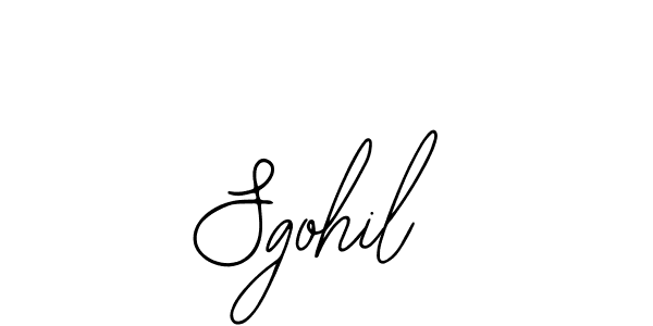 The best way (Bearetta-2O07w) to make a short signature is to pick only two or three words in your name. The name Sgohil include a total of six letters. For converting this name. Sgohil signature style 12 images and pictures png