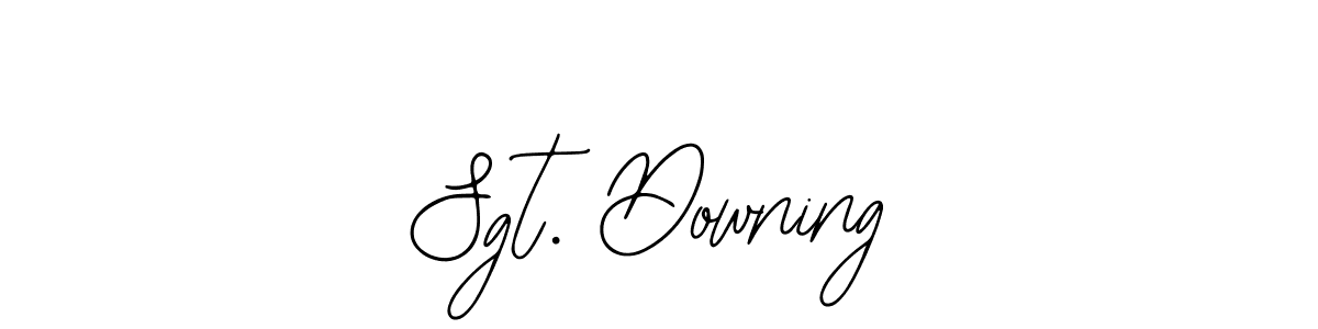 Similarly Bearetta-2O07w is the best handwritten signature design. Signature creator online .You can use it as an online autograph creator for name Sgt. Downing. Sgt. Downing signature style 12 images and pictures png