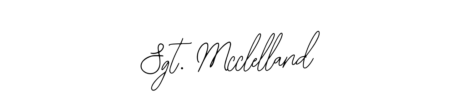 Design your own signature with our free online signature maker. With this signature software, you can create a handwritten (Bearetta-2O07w) signature for name Sgt. Mcclelland. Sgt. Mcclelland signature style 12 images and pictures png