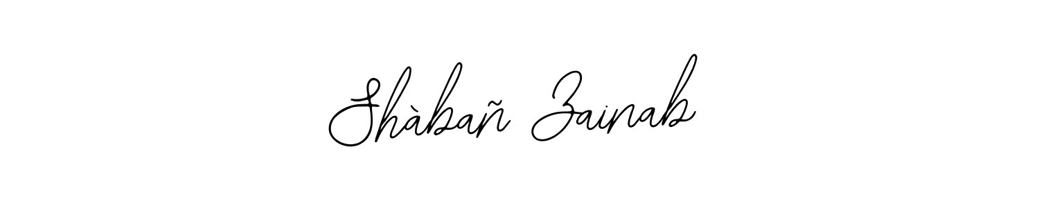 Use a signature maker to create a handwritten signature online. With this signature software, you can design (Bearetta-2O07w) your own signature for name Shàbañ Zainab. Shàbañ Zainab signature style 12 images and pictures png