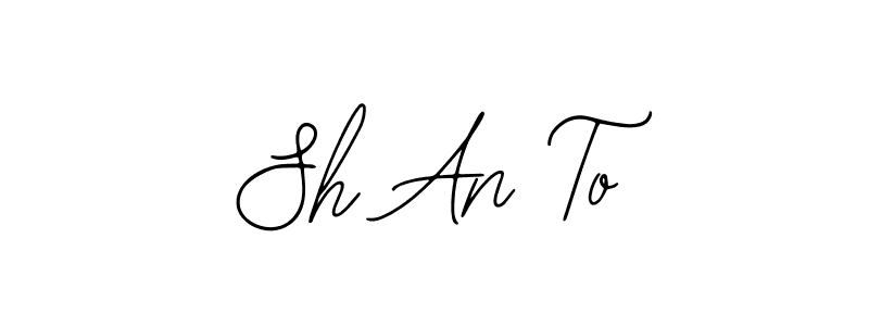 Similarly Bearetta-2O07w is the best handwritten signature design. Signature creator online .You can use it as an online autograph creator for name Sh An To. Sh An To signature style 12 images and pictures png