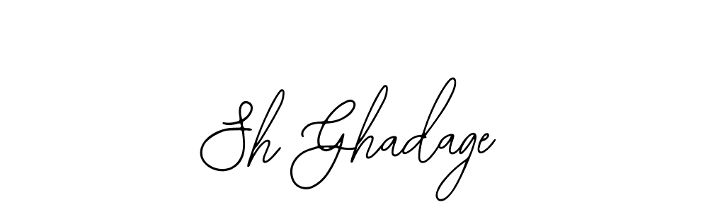 How to make Sh Ghadage signature? Bearetta-2O07w is a professional autograph style. Create handwritten signature for Sh Ghadage name. Sh Ghadage signature style 12 images and pictures png