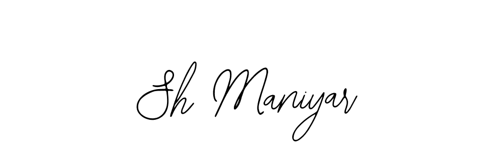 if you are searching for the best signature style for your name Sh Maniyar. so please give up your signature search. here we have designed multiple signature styles  using Bearetta-2O07w. Sh Maniyar signature style 12 images and pictures png