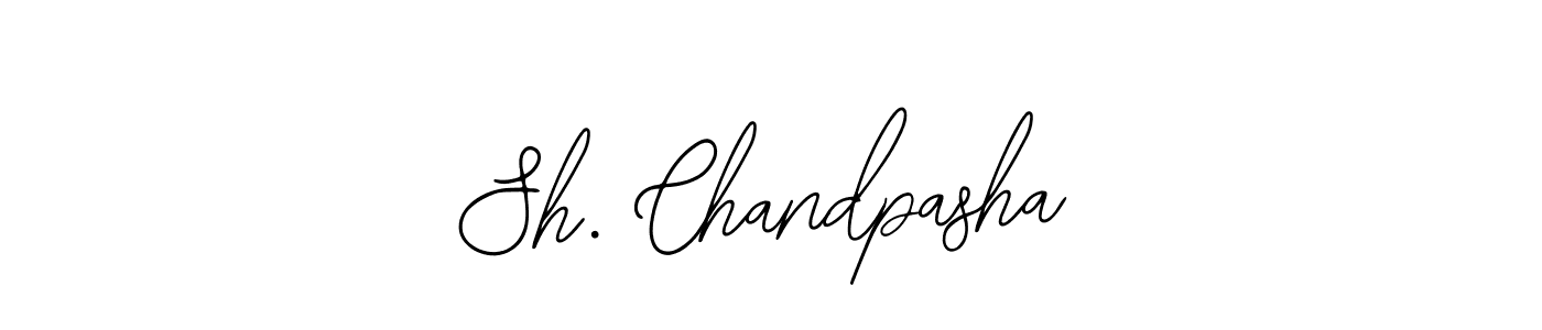 How to make Sh. Chandpasha name signature. Use Bearetta-2O07w style for creating short signs online. This is the latest handwritten sign. Sh. Chandpasha signature style 12 images and pictures png