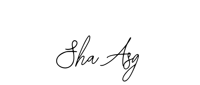 Use a signature maker to create a handwritten signature online. With this signature software, you can design (Bearetta-2O07w) your own signature for name Sha Asg. Sha Asg signature style 12 images and pictures png