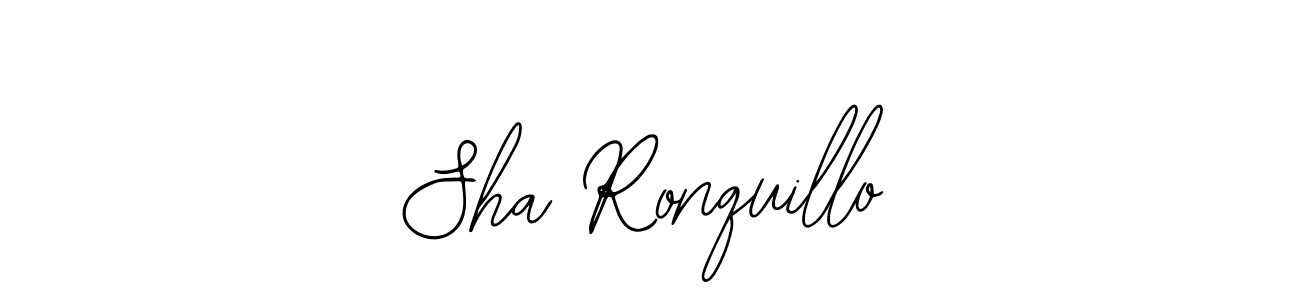 How to Draw Sha Ronquillo signature style? Bearetta-2O07w is a latest design signature styles for name Sha Ronquillo. Sha Ronquillo signature style 12 images and pictures png