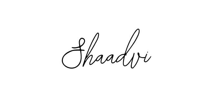 How to make Shaadvi name signature. Use Bearetta-2O07w style for creating short signs online. This is the latest handwritten sign. Shaadvi signature style 12 images and pictures png