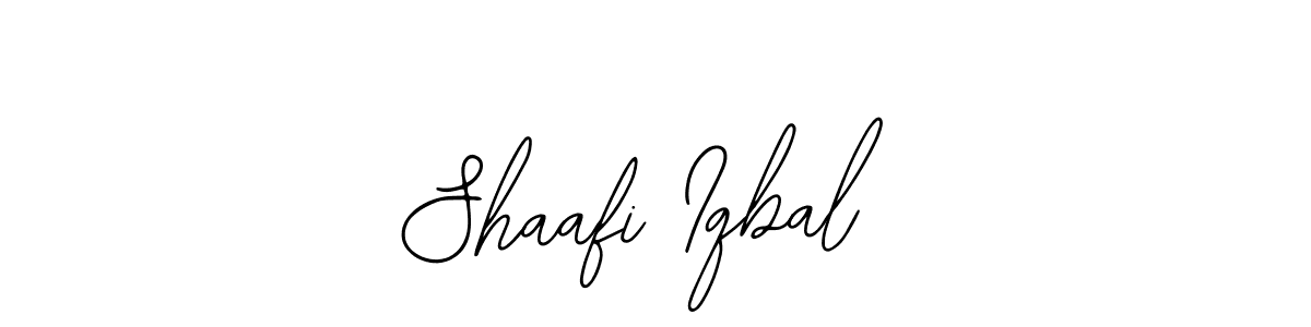 How to make Shaafi Iqbal name signature. Use Bearetta-2O07w style for creating short signs online. This is the latest handwritten sign. Shaafi Iqbal signature style 12 images and pictures png