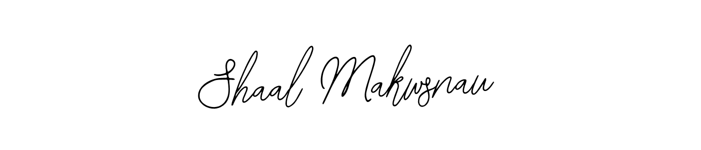 How to make Shaal Makwsnau name signature. Use Bearetta-2O07w style for creating short signs online. This is the latest handwritten sign. Shaal Makwsnau signature style 12 images and pictures png