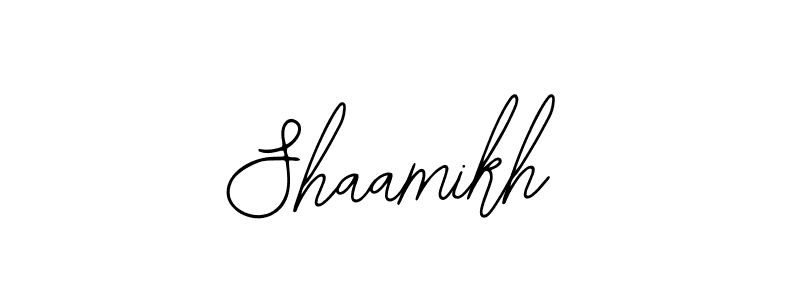 Make a beautiful signature design for name Shaamikh. With this signature (Bearetta-2O07w) style, you can create a handwritten signature for free. Shaamikh signature style 12 images and pictures png