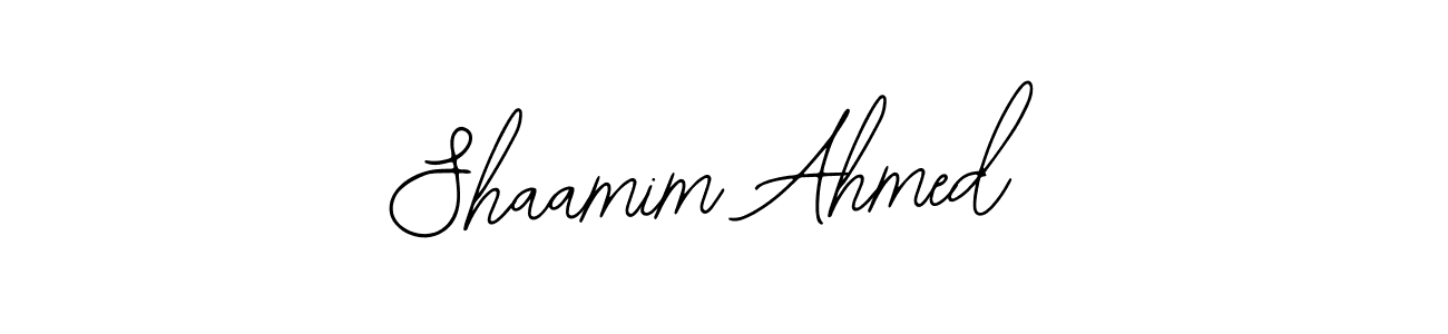 Shaamim Ahmed stylish signature style. Best Handwritten Sign (Bearetta-2O07w) for my name. Handwritten Signature Collection Ideas for my name Shaamim Ahmed. Shaamim Ahmed signature style 12 images and pictures png