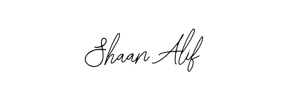 The best way (Bearetta-2O07w) to make a short signature is to pick only two or three words in your name. The name Shaan Alif include a total of six letters. For converting this name. Shaan Alif signature style 12 images and pictures png