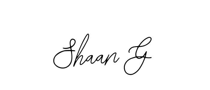 Shaan G stylish signature style. Best Handwritten Sign (Bearetta-2O07w) for my name. Handwritten Signature Collection Ideas for my name Shaan G. Shaan G signature style 12 images and pictures png