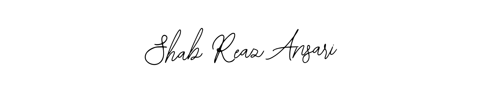 How to make Shab Reaz Ansari signature? Bearetta-2O07w is a professional autograph style. Create handwritten signature for Shab Reaz Ansari name. Shab Reaz Ansari signature style 12 images and pictures png