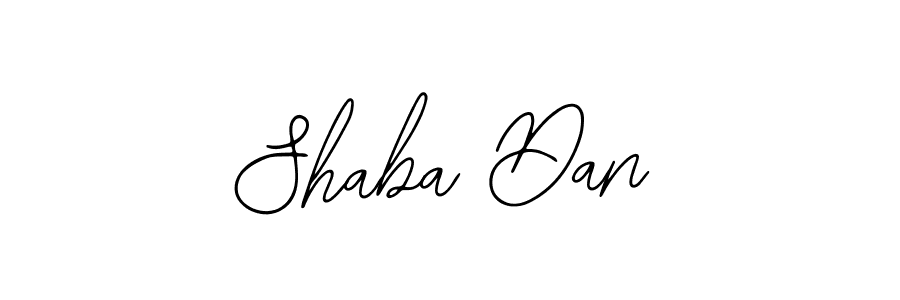 You should practise on your own different ways (Bearetta-2O07w) to write your name (Shaba Dan) in signature. don't let someone else do it for you. Shaba Dan signature style 12 images and pictures png