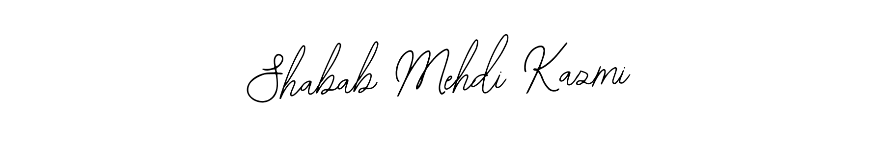 Shabab Mehdi Kazmi stylish signature style. Best Handwritten Sign (Bearetta-2O07w) for my name. Handwritten Signature Collection Ideas for my name Shabab Mehdi Kazmi. Shabab Mehdi Kazmi signature style 12 images and pictures png