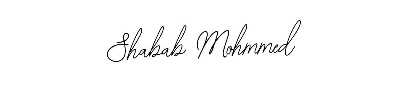 Also You can easily find your signature by using the search form. We will create Shabab Mohmmed name handwritten signature images for you free of cost using Bearetta-2O07w sign style. Shabab Mohmmed signature style 12 images and pictures png