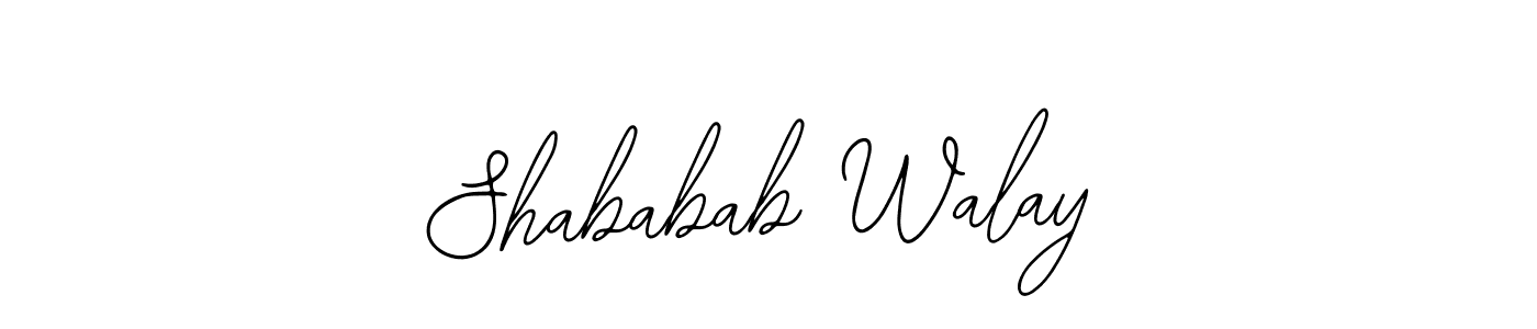 Also You can easily find your signature by using the search form. We will create Shababab Walay name handwritten signature images for you free of cost using Bearetta-2O07w sign style. Shababab Walay signature style 12 images and pictures png