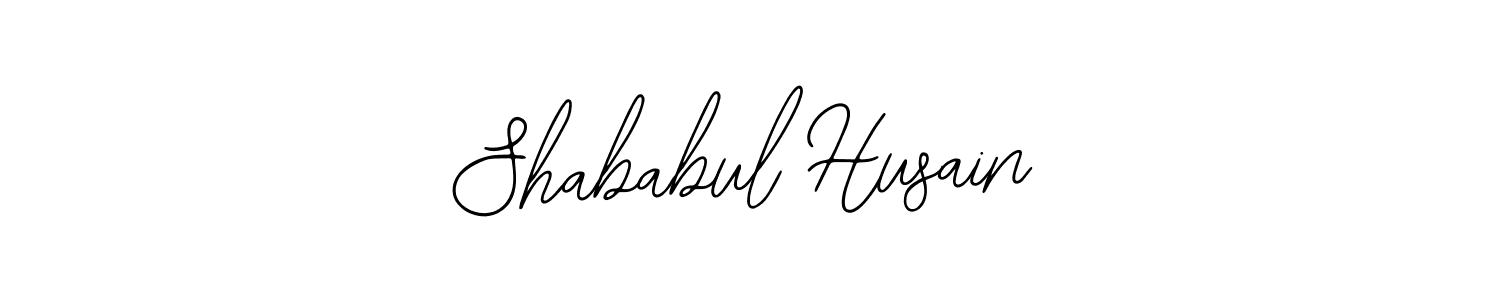 The best way (Bearetta-2O07w) to make a short signature is to pick only two or three words in your name. The name Shababul Husain include a total of six letters. For converting this name. Shababul Husain signature style 12 images and pictures png