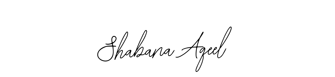Use a signature maker to create a handwritten signature online. With this signature software, you can design (Bearetta-2O07w) your own signature for name Shabana Aqeel. Shabana Aqeel signature style 12 images and pictures png