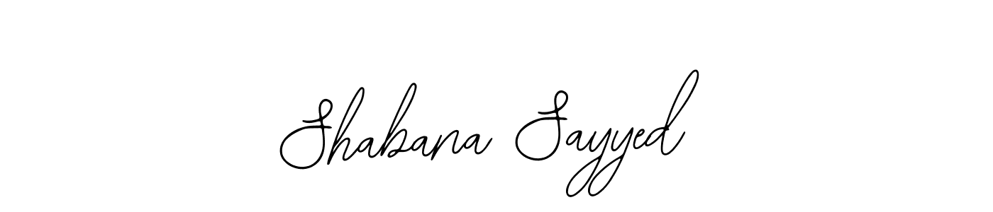 The best way (Bearetta-2O07w) to make a short signature is to pick only two or three words in your name. The name Shabana Sayyed include a total of six letters. For converting this name. Shabana Sayyed signature style 12 images and pictures png