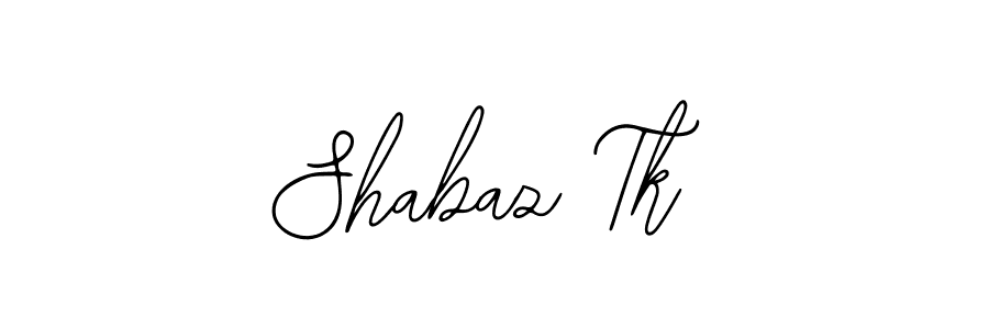 How to make Shabaz Tk name signature. Use Bearetta-2O07w style for creating short signs online. This is the latest handwritten sign. Shabaz Tk signature style 12 images and pictures png