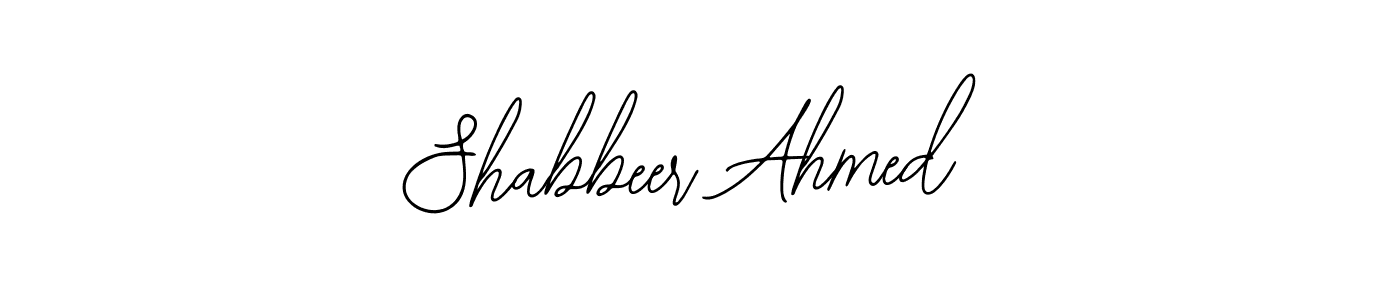 Make a beautiful signature design for name Shabbeer Ahmed. With this signature (Bearetta-2O07w) style, you can create a handwritten signature for free. Shabbeer Ahmed signature style 12 images and pictures png