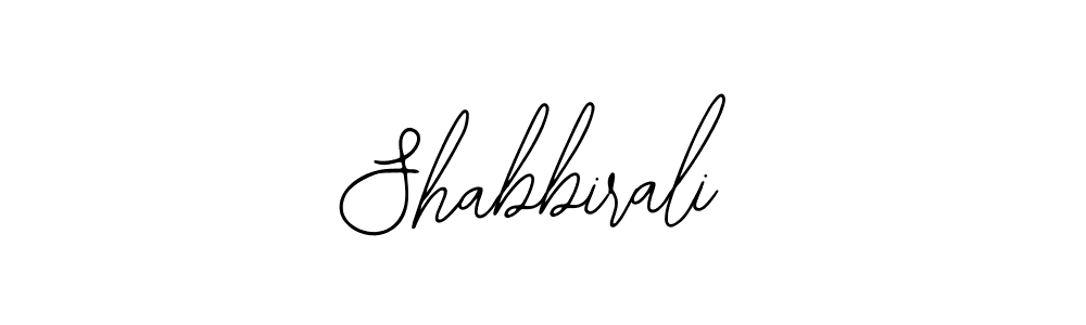 Use a signature maker to create a handwritten signature online. With this signature software, you can design (Bearetta-2O07w) your own signature for name Shabbirali. Shabbirali signature style 12 images and pictures png