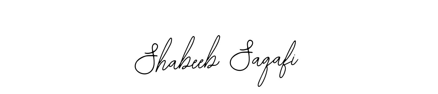 Use a signature maker to create a handwritten signature online. With this signature software, you can design (Bearetta-2O07w) your own signature for name Shabeeb Saqafi. Shabeeb Saqafi signature style 12 images and pictures png