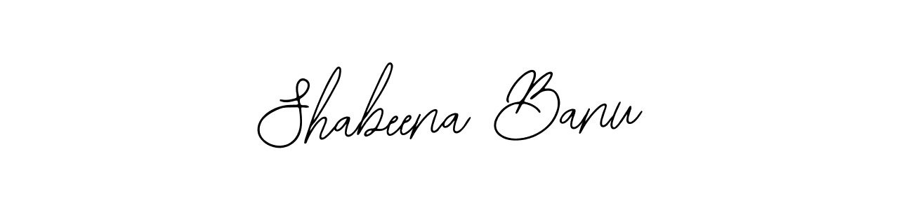 How to make Shabeena Banu signature? Bearetta-2O07w is a professional autograph style. Create handwritten signature for Shabeena Banu name. Shabeena Banu signature style 12 images and pictures png
