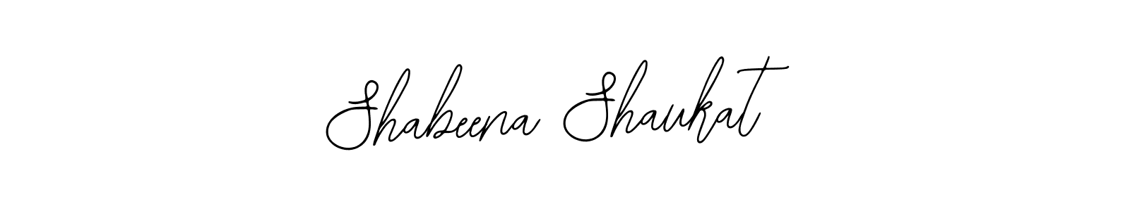 You should practise on your own different ways (Bearetta-2O07w) to write your name (Shabeena Shaukat) in signature. don't let someone else do it for you. Shabeena Shaukat signature style 12 images and pictures png