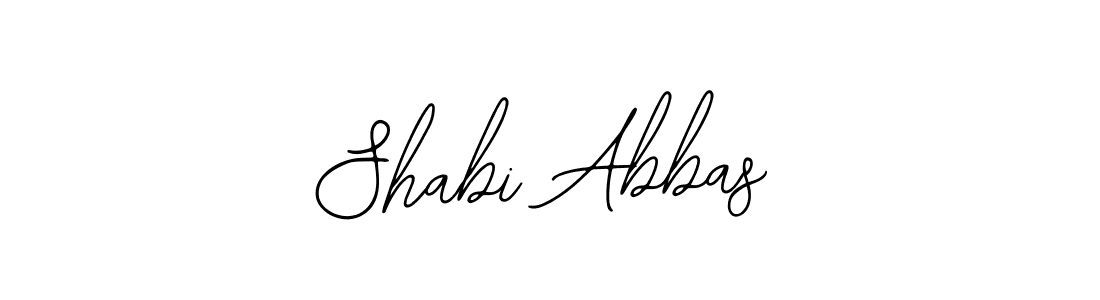Design your own signature with our free online signature maker. With this signature software, you can create a handwritten (Bearetta-2O07w) signature for name Shabi Abbas. Shabi Abbas signature style 12 images and pictures png