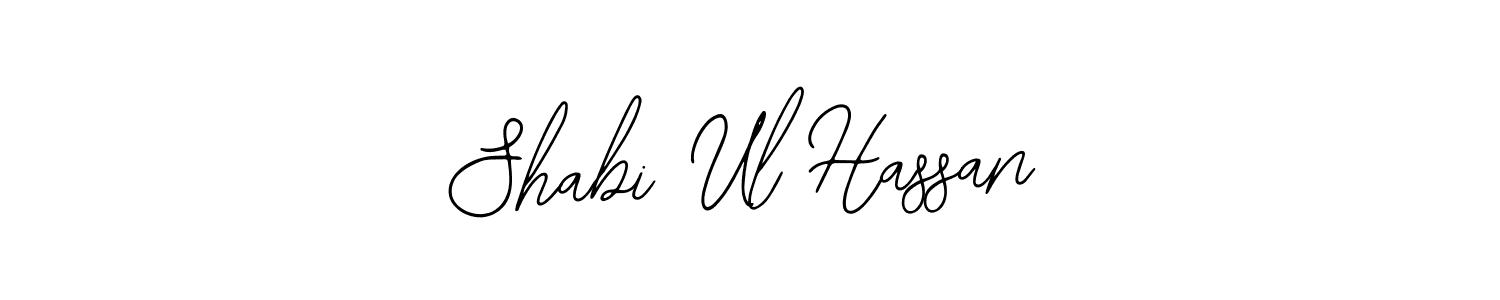 Use a signature maker to create a handwritten signature online. With this signature software, you can design (Bearetta-2O07w) your own signature for name Shabi Ul Hassan. Shabi Ul Hassan signature style 12 images and pictures png