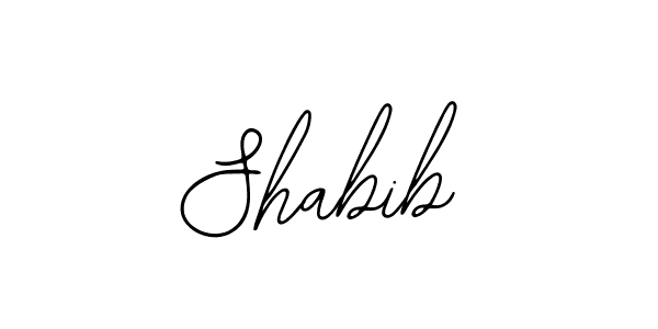 How to make Shabib name signature. Use Bearetta-2O07w style for creating short signs online. This is the latest handwritten sign. Shabib signature style 12 images and pictures png