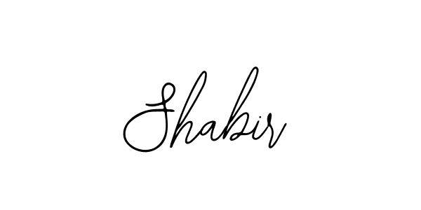 Design your own signature with our free online signature maker. With this signature software, you can create a handwritten (Bearetta-2O07w) signature for name Shabir. Shabir signature style 12 images and pictures png