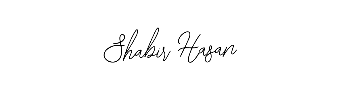 You should practise on your own different ways (Bearetta-2O07w) to write your name (Shabir Hasan) in signature. don't let someone else do it for you. Shabir Hasan signature style 12 images and pictures png